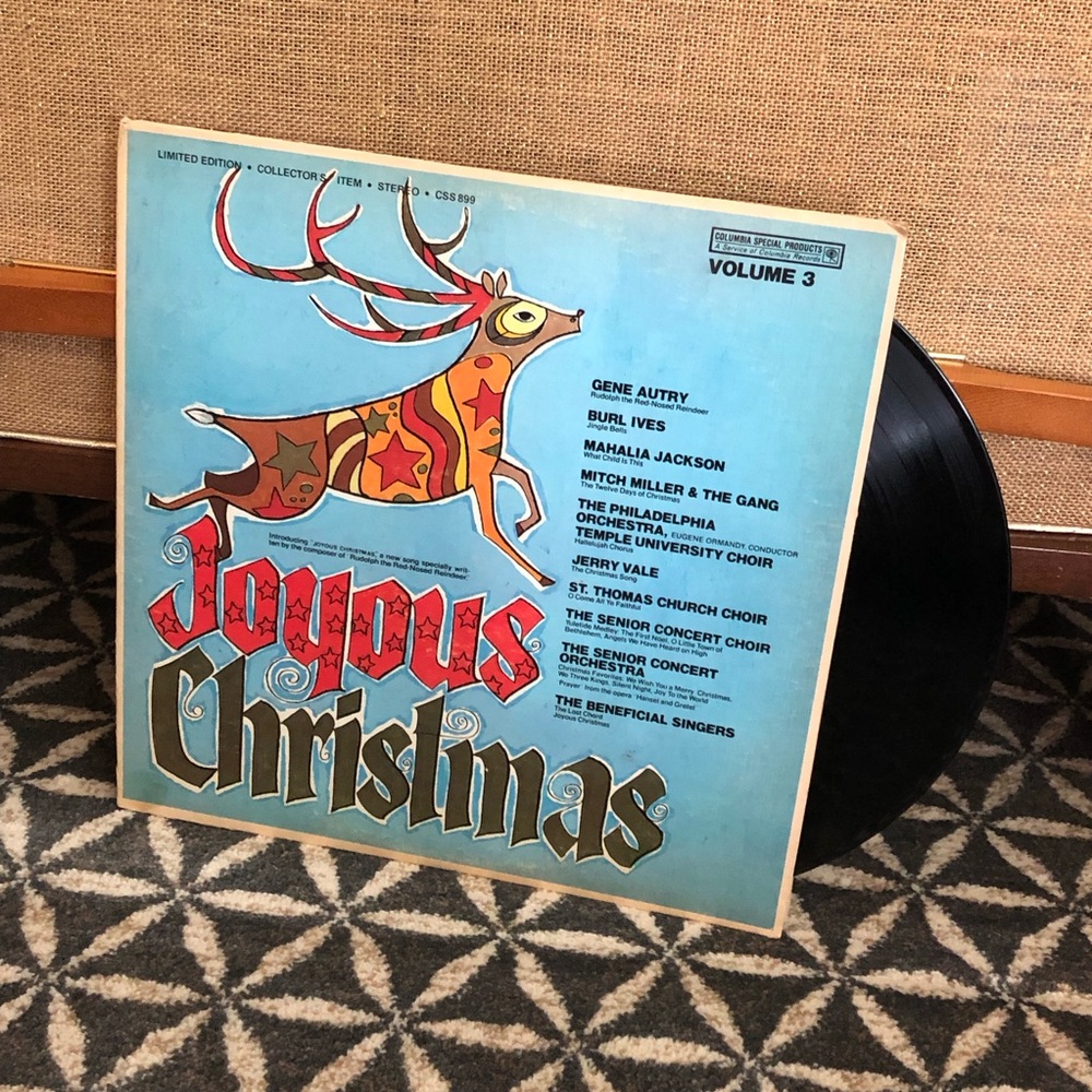 60's "Joyous Christmas Vol 3" Record - 60's Christmas Album - Holiday Music